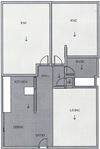 Two bedroom floor plan